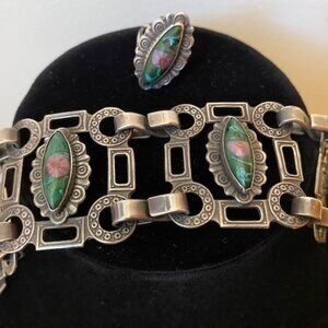 Silver Bracelet & Ring set